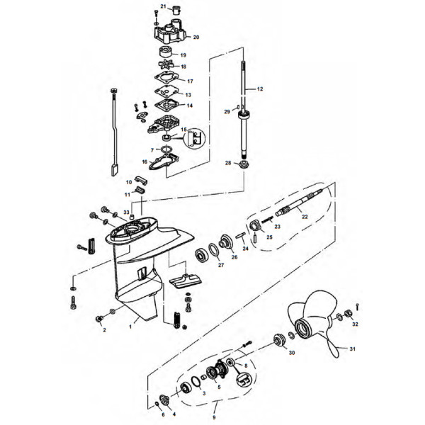 Lower Casing & Drive