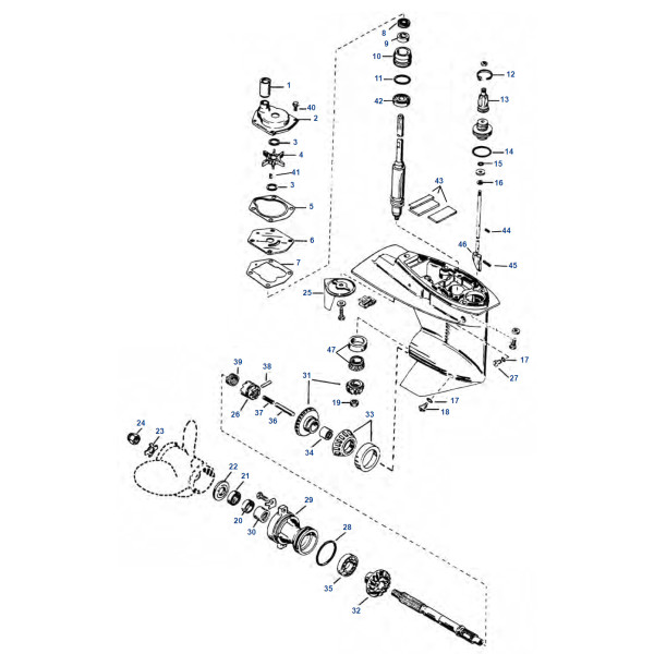 25 HP, 30, 40 HP (CARB 3 cyl) (EFI), 40 ITALY, 45 BODENSEE, 50 HP, 25 - 50 HP (1997-06)