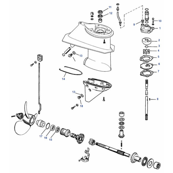 Thru-cavitation Plate Exhaust (25-28 HP CYL Crossflow 1978-97)