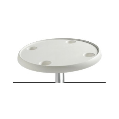 White Round Table 610 mm